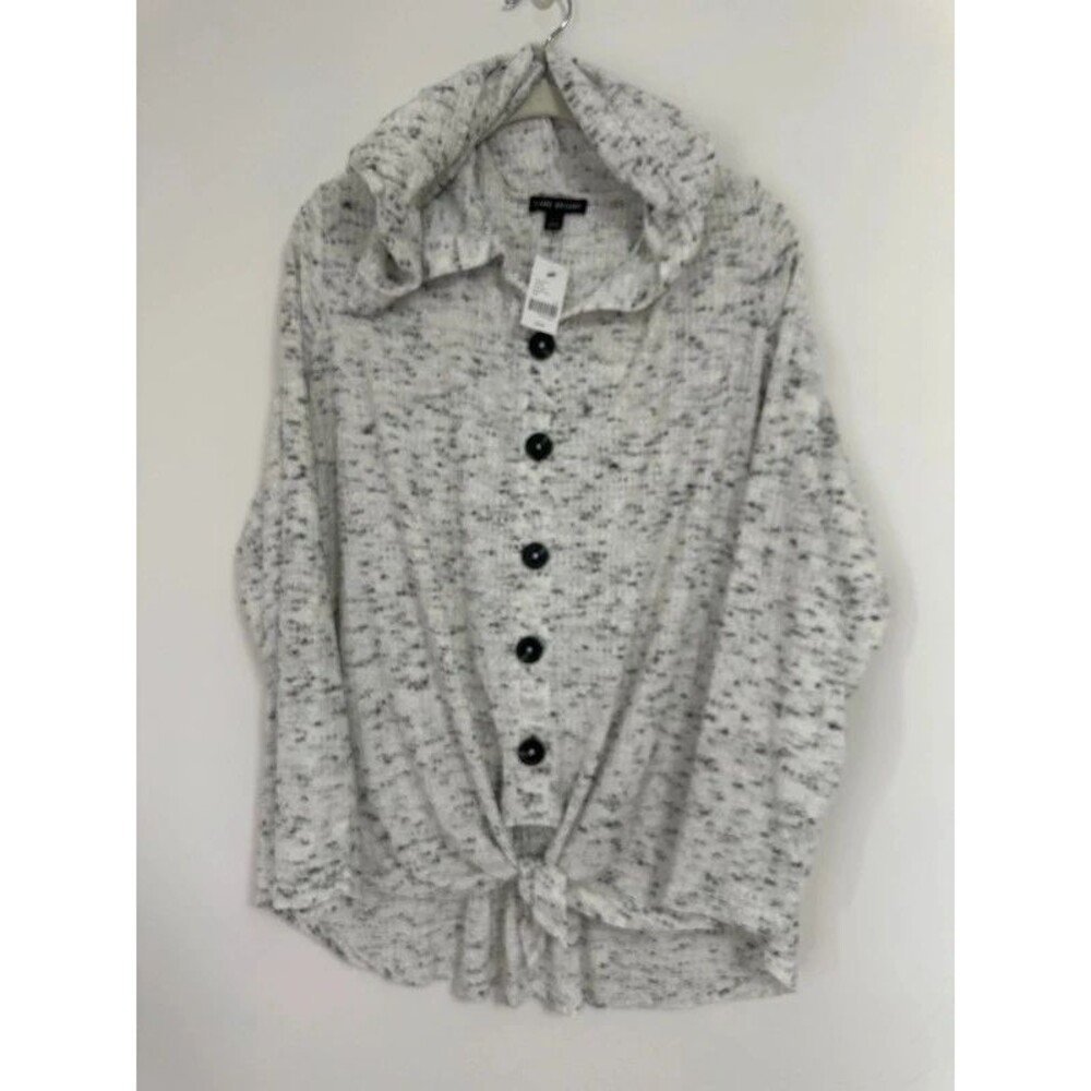 Lane Bryant waffle tie hooded top 18/20